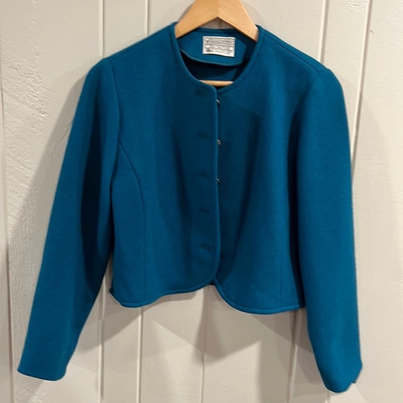 Pendleton Jackets & Blazers - Pendleton woolen mills blue jacket pure virgin wool